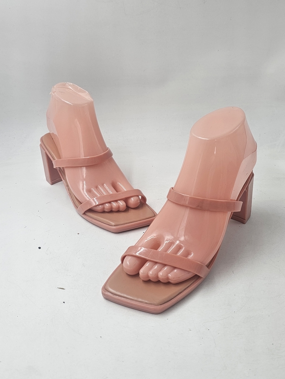 Jeffrey Campbell Jamm 3 Jelly Slide Sandals Nude Peach Womens Size 7 - Picture 3 of 9